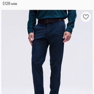 Lululemon Commission Pant Slim 34"L Warpstreme Men's Size 32 True Navy